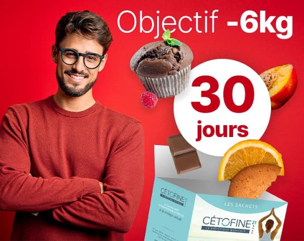 Kit Minceur 30 Jours pour Homme (-6KG) - Cétofine 21